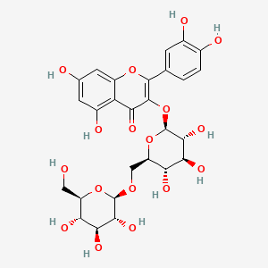 Chemical structure of Quercetin 3-gentiobioside