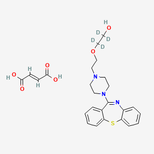Chemical structure of Quetiapine D4 fumarate