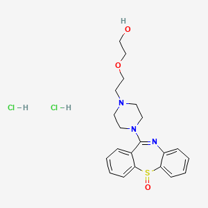 Chemical structure of Quetiapine sulfoxide dihydrochloride