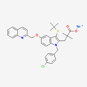 Chemical structure of Quiflapon sodium