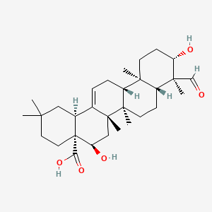 Chemical structure of Quillaic acid