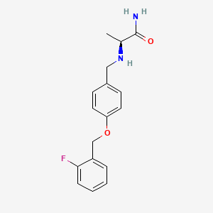 Chemical structure of Ralfinamide