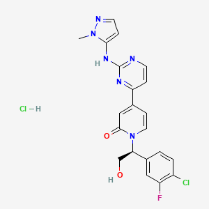 Chemical structure of Ravoxertinib hydrochloride