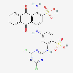 Chemical structure of Reactive Blue 4