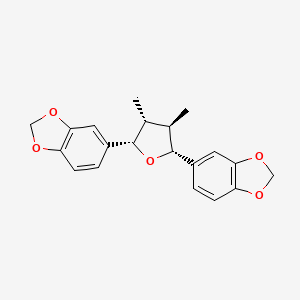 Chemical structure of rel-(8R,8'R)-Dimethyl-(7S,7'R)-bis(3,4-methylenedioxyphenyl)tetrahydro-furan