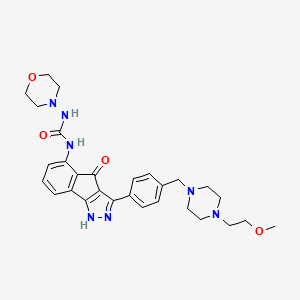 Chemical structure of RGB-286638 free base