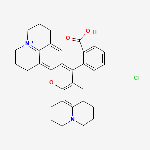 Chemical structure of Rhodamine 101