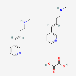 Chemical structure of Rivanicline hemioxalate