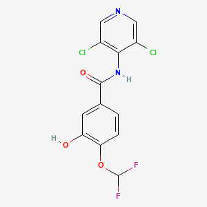 Chemical structure of Roflumilast Impurity E