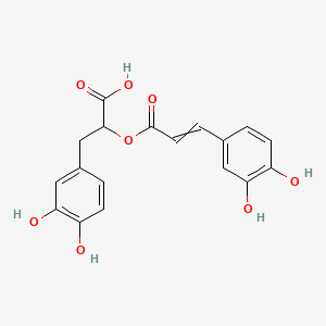Chemical structure of Rosmarinic acid racemate