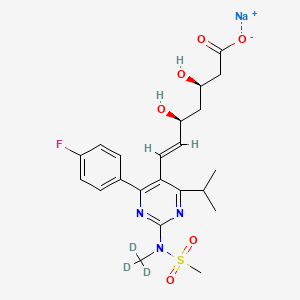 Chemical structure of Rosuvastatin D3 Sodium