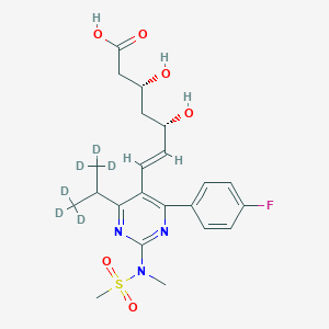 Chemical structure of Rosuvastatin D6 Sodium