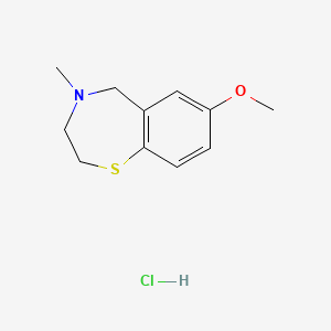 Chemical structure of S107 hydrochloride