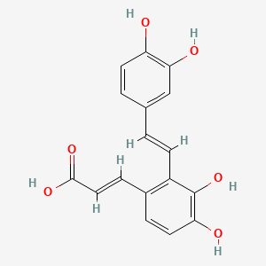 Chemical structure of Salvianolic acid F