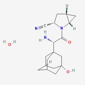 Chemical structure of Saxagliptin hydrate