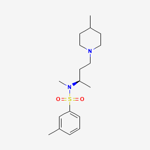 Chemical structure of SB 258719
