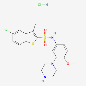 Chemical structure of SB 271046 Hydrochloride
