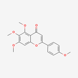Chemical structure of 5,6,7,4'-Tetramethoxyflavone