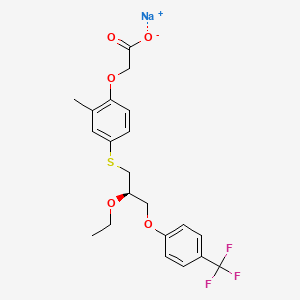 Chemical structure of Seladelpar sodium salt