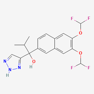 Chemical structure of VT-464 racemate