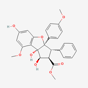 Chemical structure of Silvestrol aglycone