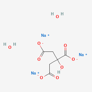 Chemical structure of Sodium citrate dihydrate