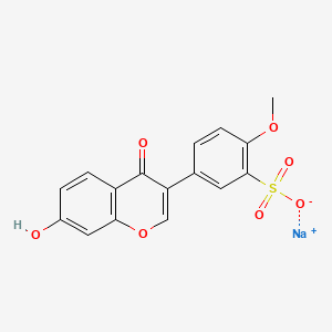 Chemical structure of Sodium formononetin-3'-sulfonate