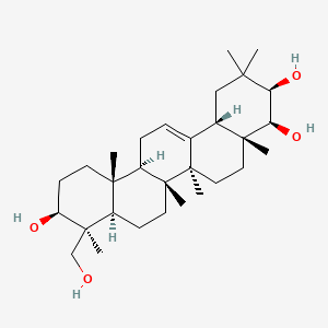 Chemical structure of Soyasapogenol A