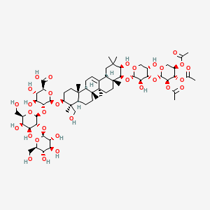 Chemical structure of Soyasaponin Aa