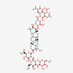 Chemical structure of Soyasaponin Ab