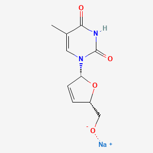 Chemical structure of Stavudine sodium