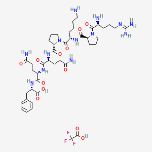 Chemical structure of Substance P(1-7) TFA