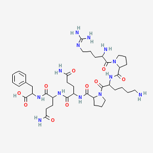 Chemical structure of Substance P 1-7