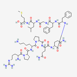 Chemical structure of Substance P, Free Acid