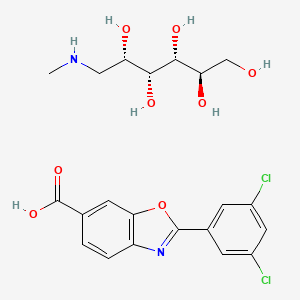 Chemical structure of Tafamidis meglumine