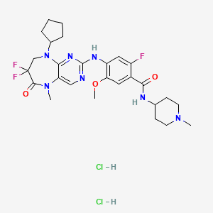 Chemical structure of TAK-960 dihydrochloride