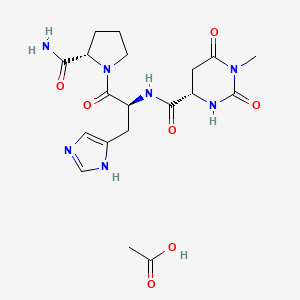Chemical structure of Taltirelin acetate