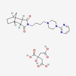 Chemical structure of Tandospirone citrate