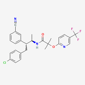 Chemical structure of Taranabant ((1R,2R)stereoisomer)