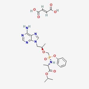 Chemical structure of Tenofovir alafenamide fumarate