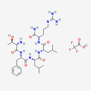 Chemical structure of TFLLR-NH2(TFA)