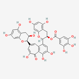 Chemical structure of Theaflavin-3'-gallate