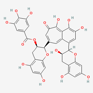Chemical structure of Theaflavin-3-gallate