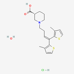 Chemical structure of Tiagabine hydrochloride hydrate