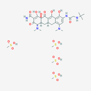 Chemical structure of Tigecycline tetramesylate
