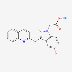Chemical structure of Timapiprant sodium