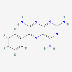 Chemical structure of Triamterene D5
