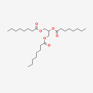 Chemical structure of Tricaprilin