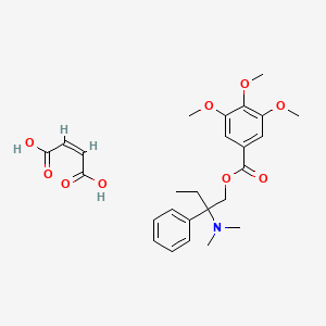 Chemical structure of Trimebutine maleate
