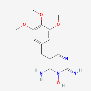 Chemical structure of Trimethoprim 3-oxide